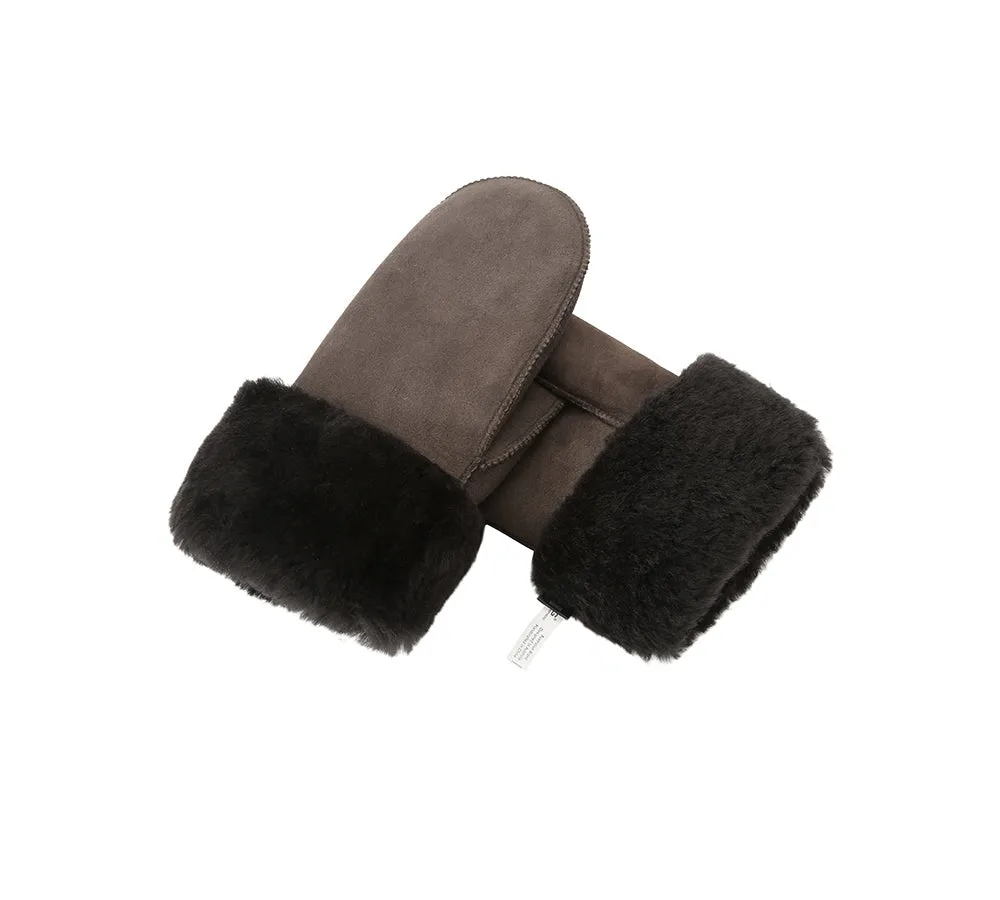 UGG AUSTRALIAN SHEPHERD Fluffy Sheepskin Wool Mittens