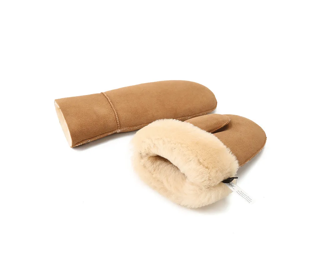 UGG AUSTRALIAN SHEPHERD Fluffy Sheepskin Wool Mittens