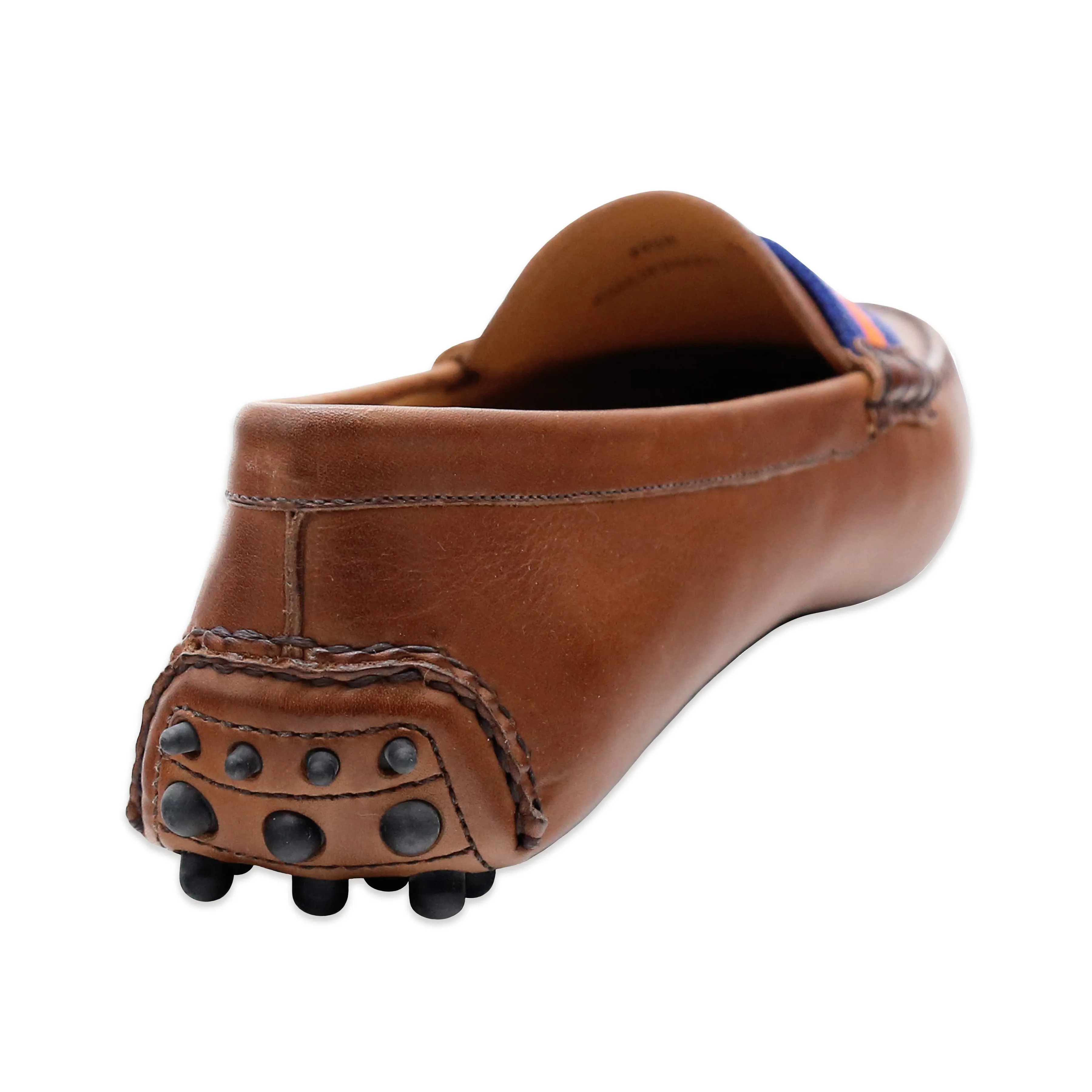 University of Florida Surcingle Driving Shoes (Royal-Orange) (Chestnut Leather-Logo)