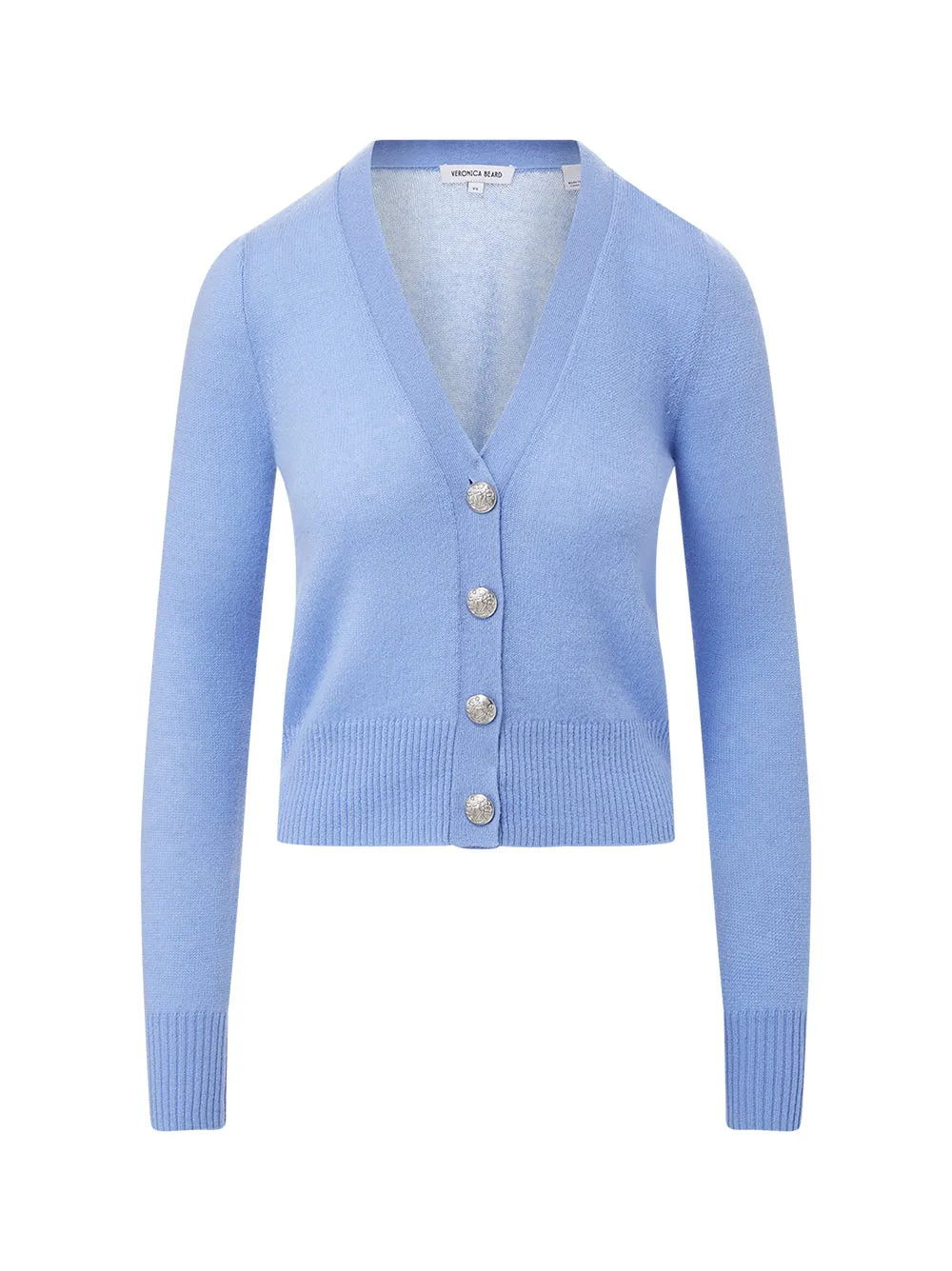 Veronica Beard Solene Cashmere Cardigan in Hydrangea