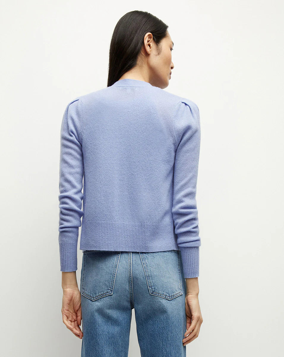 Veronica Beard Solene Cashmere Cardigan in Hydrangea