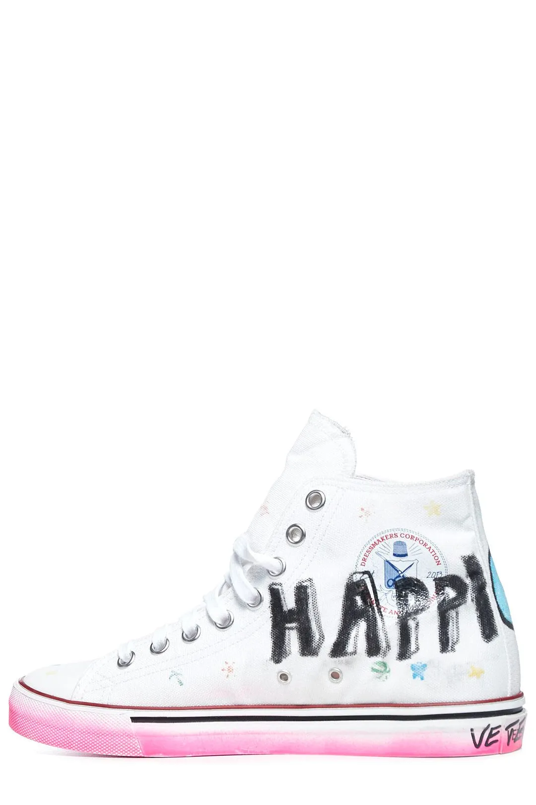 Vetements Hardcore Happiness High-Top Sneakers