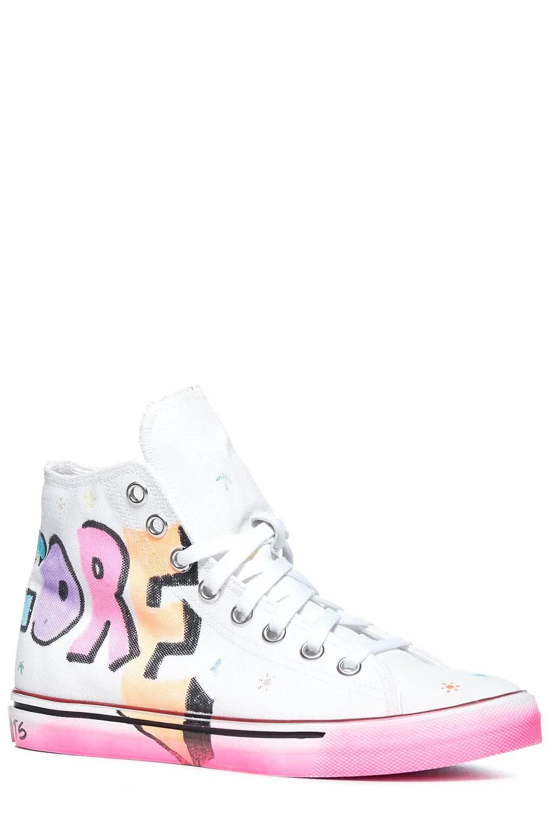 Vetements Hardcore Happiness High-Top Sneakers