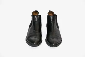 Vintage real leather ankle boots