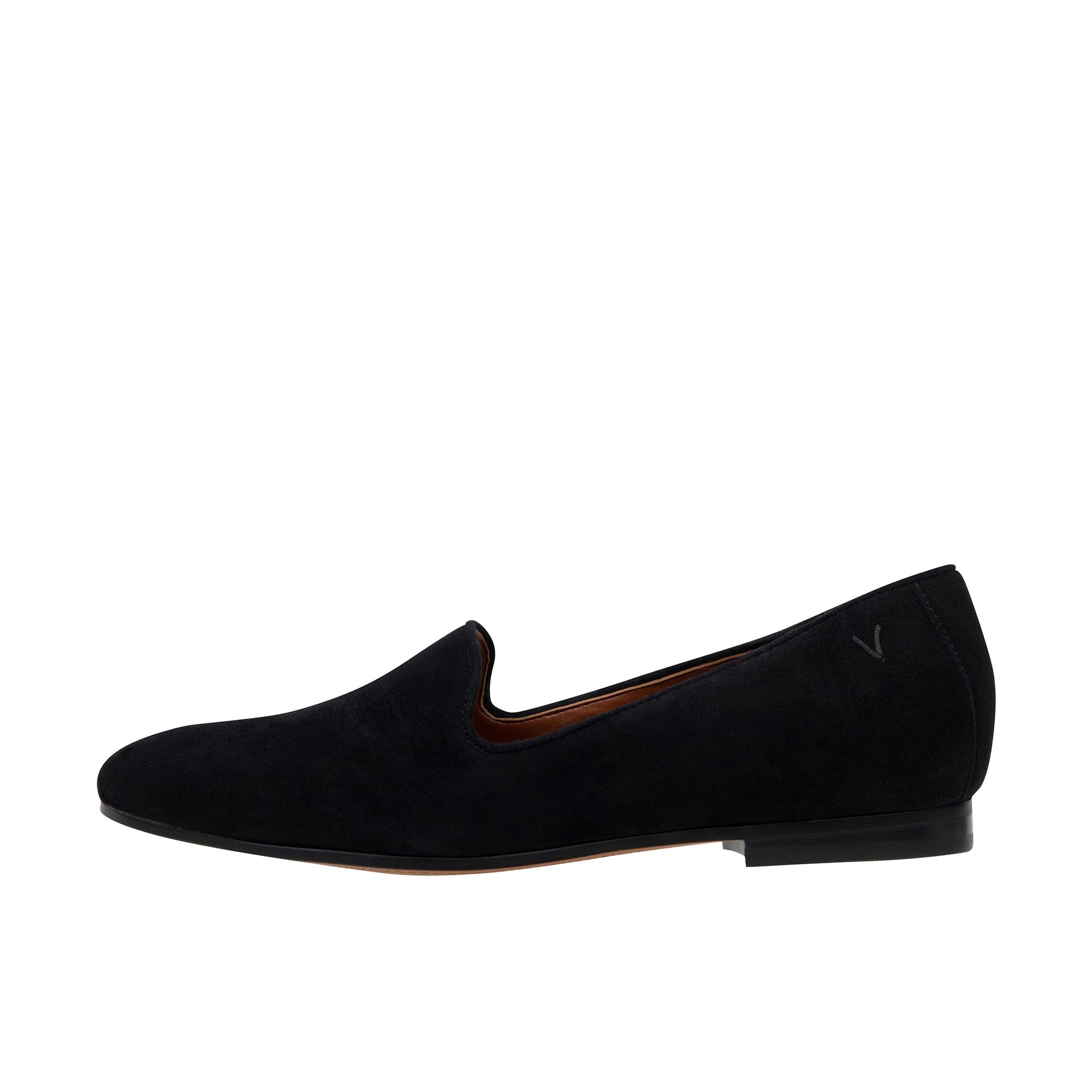 Vionic Womens Willa Slip On Flat Suede Black