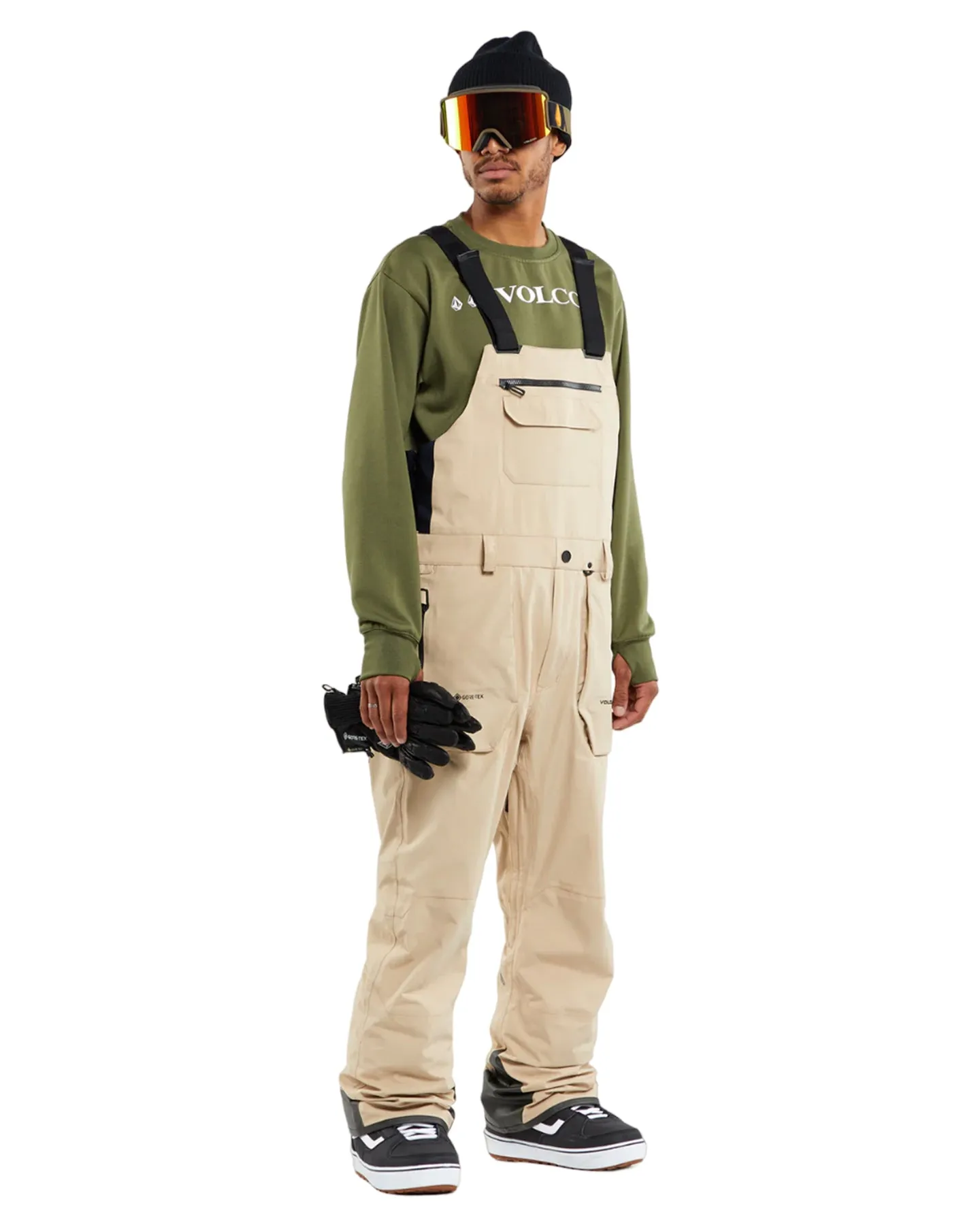 Volcom Rain Gore-Tex Bib Overall - Khakiest