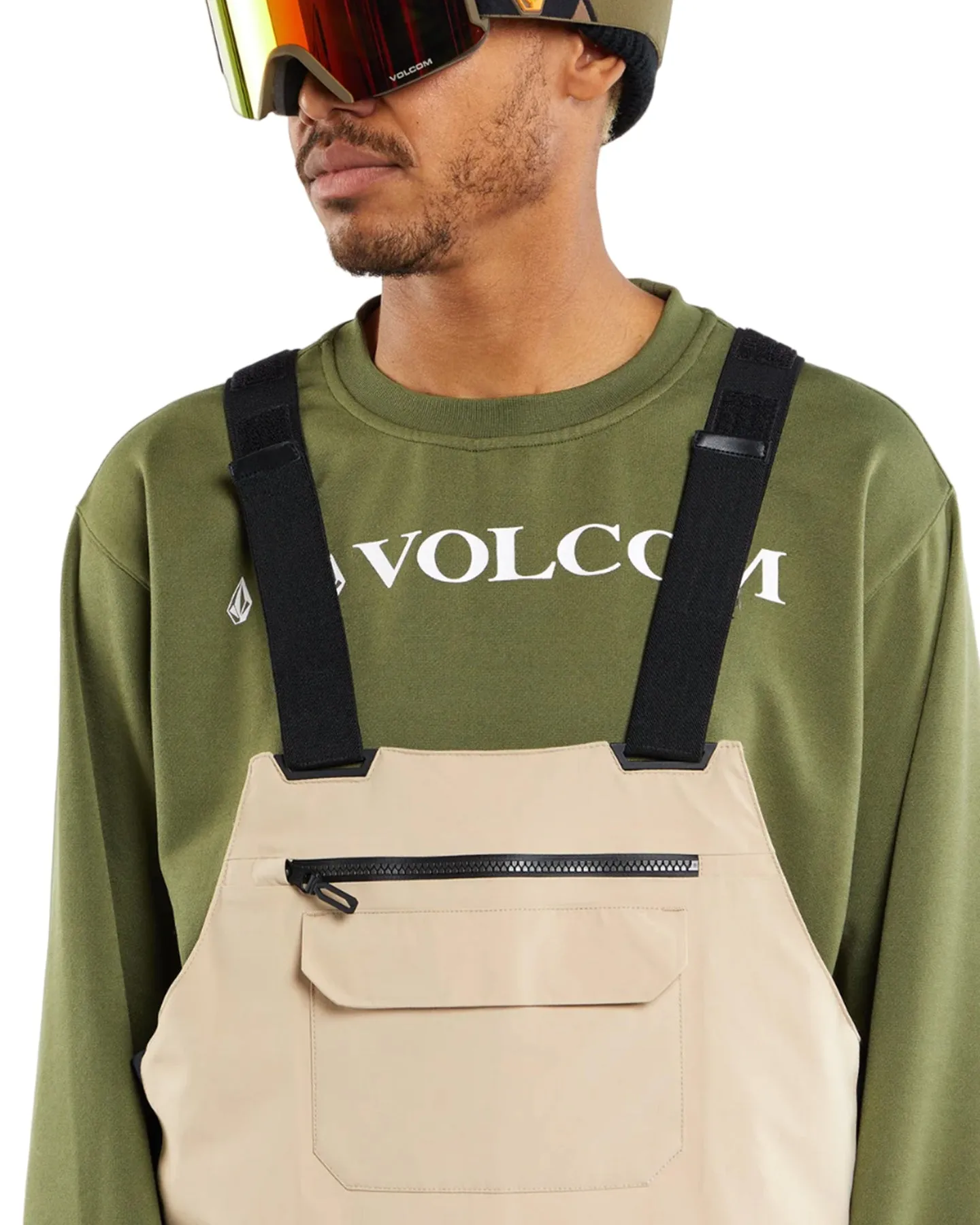 Volcom Rain Gore-Tex Bib Overall - Khakiest