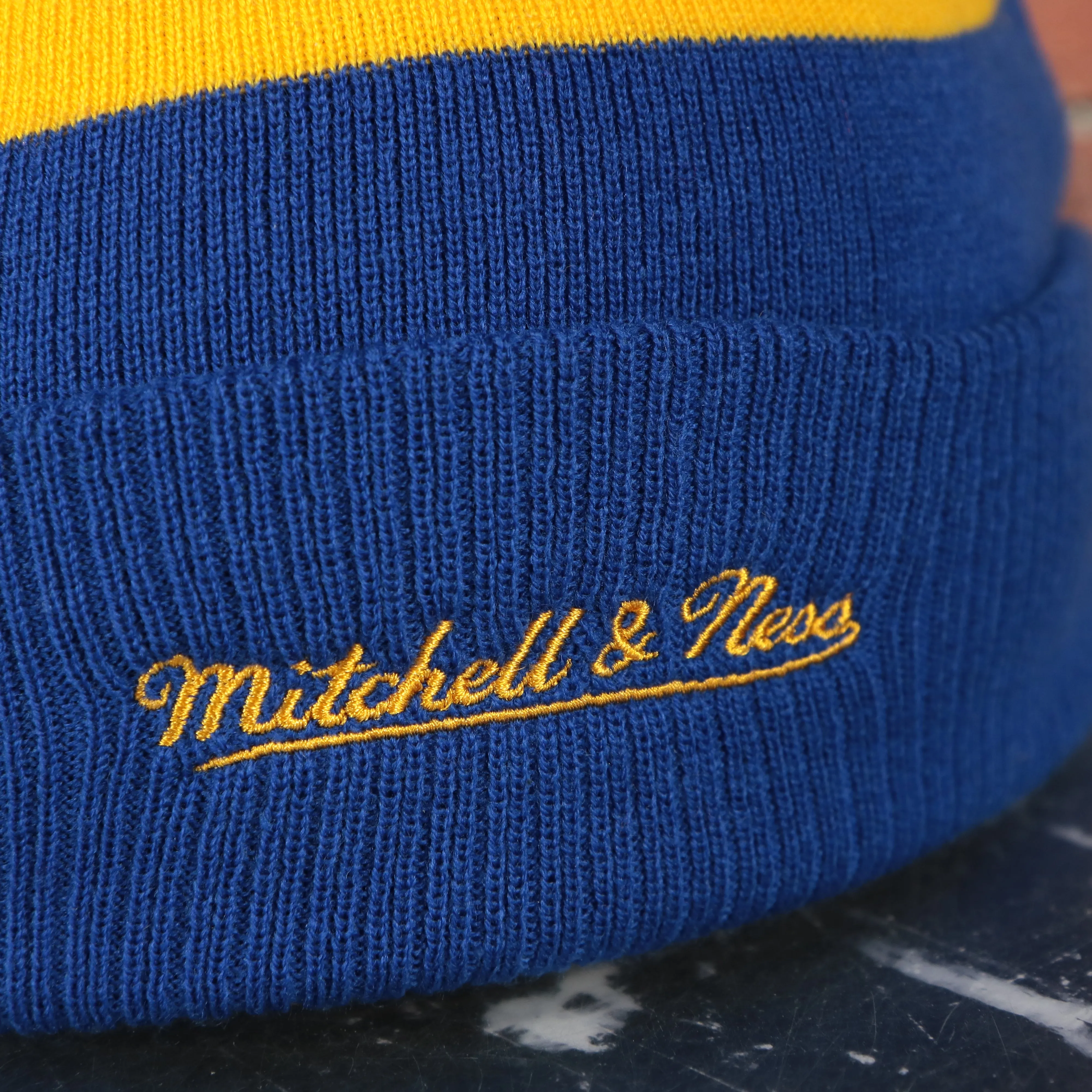 Warriors Beanie | Golden State Warriors Blue and Yellow Beanie