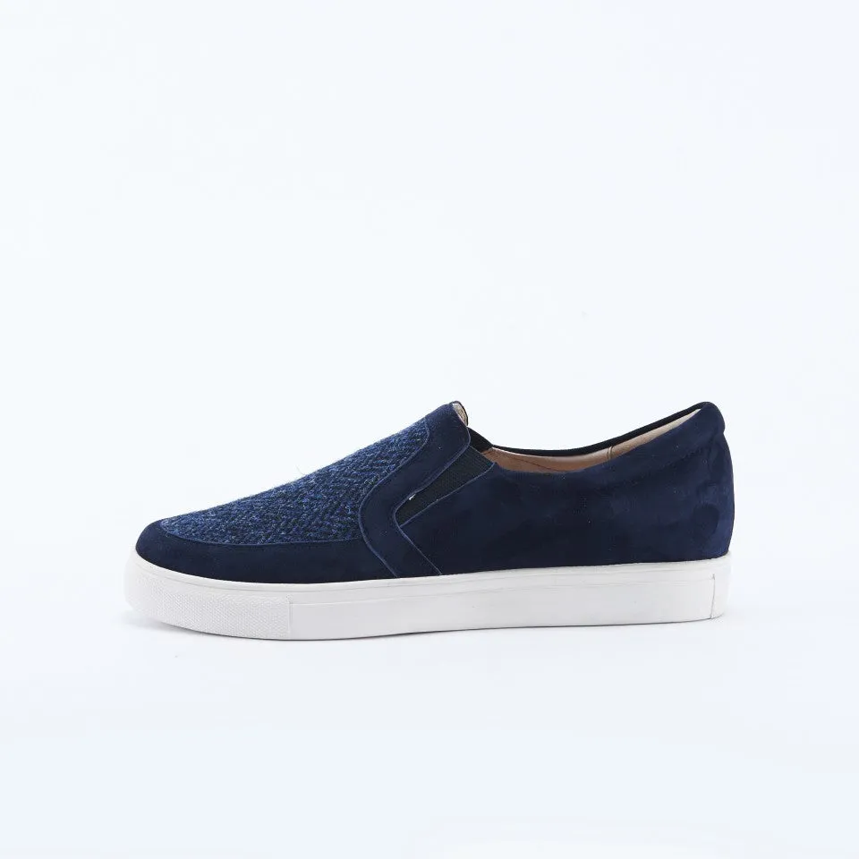 Women's Harris Tweed & Suede Trainers [3 colors]