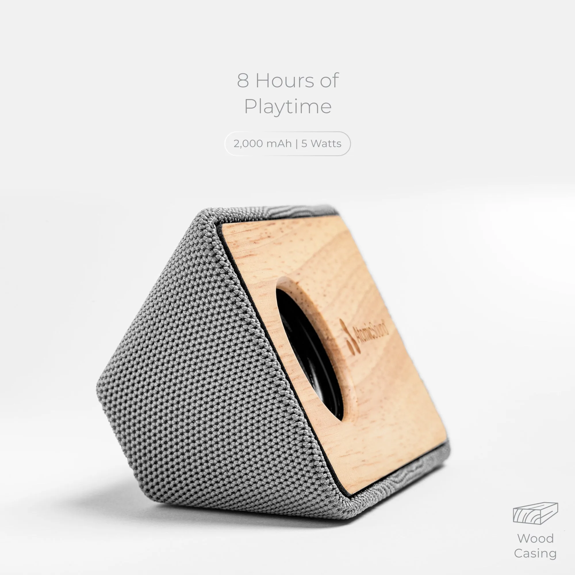 Wood and Fabric Bluetooth Speaker