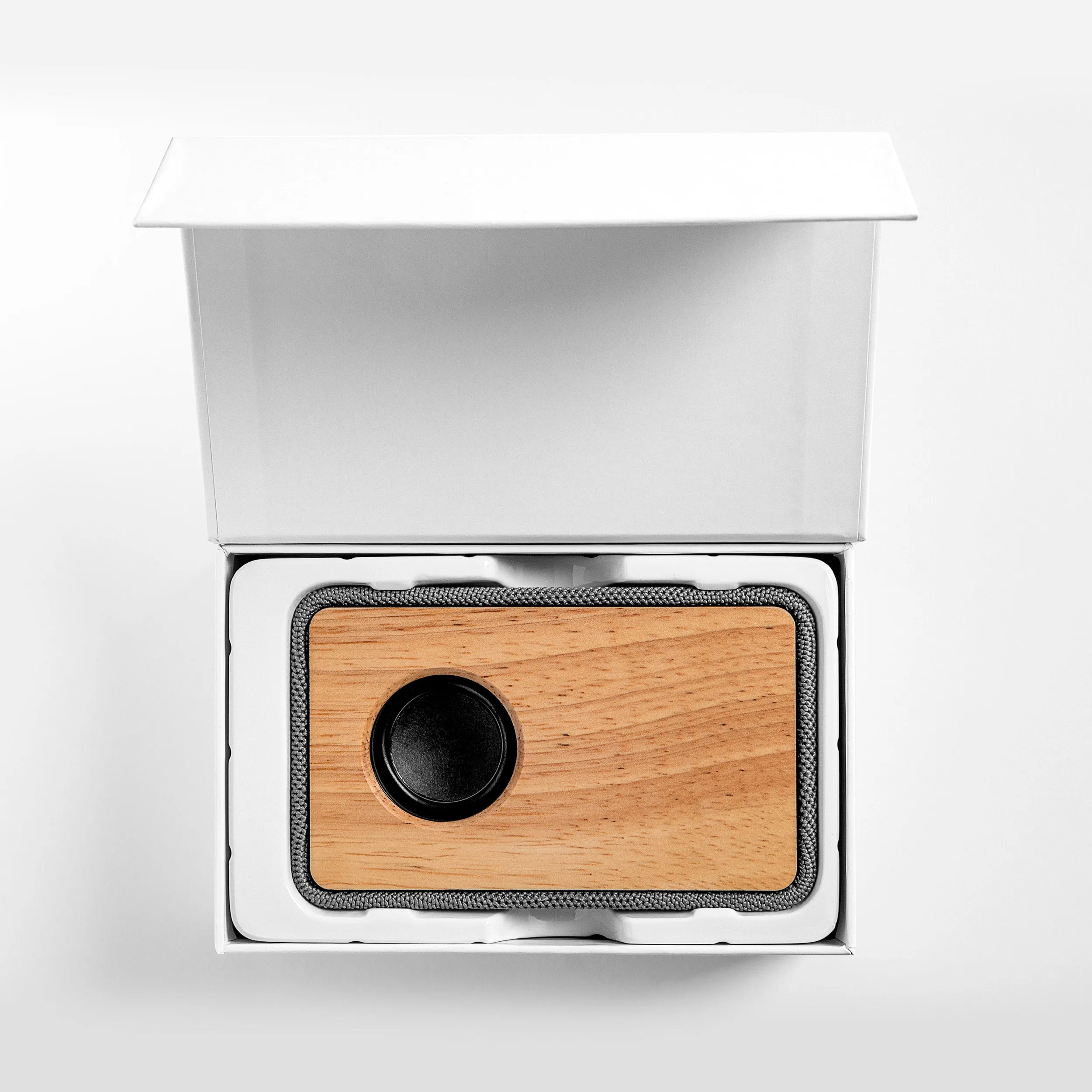 Wood and Fabric Bluetooth Speaker