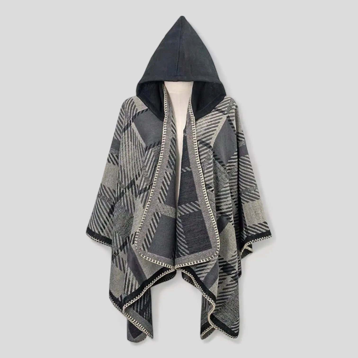 WRAP Boho Hooded Cloak Cape