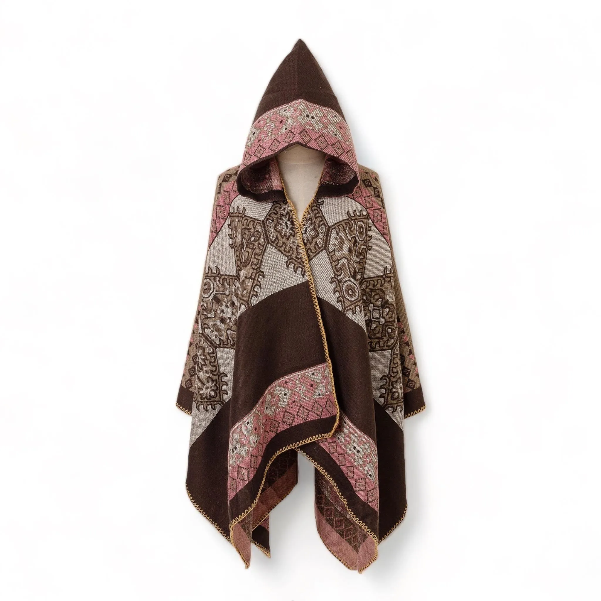 WRAP Boho Hooded Cloak Cape