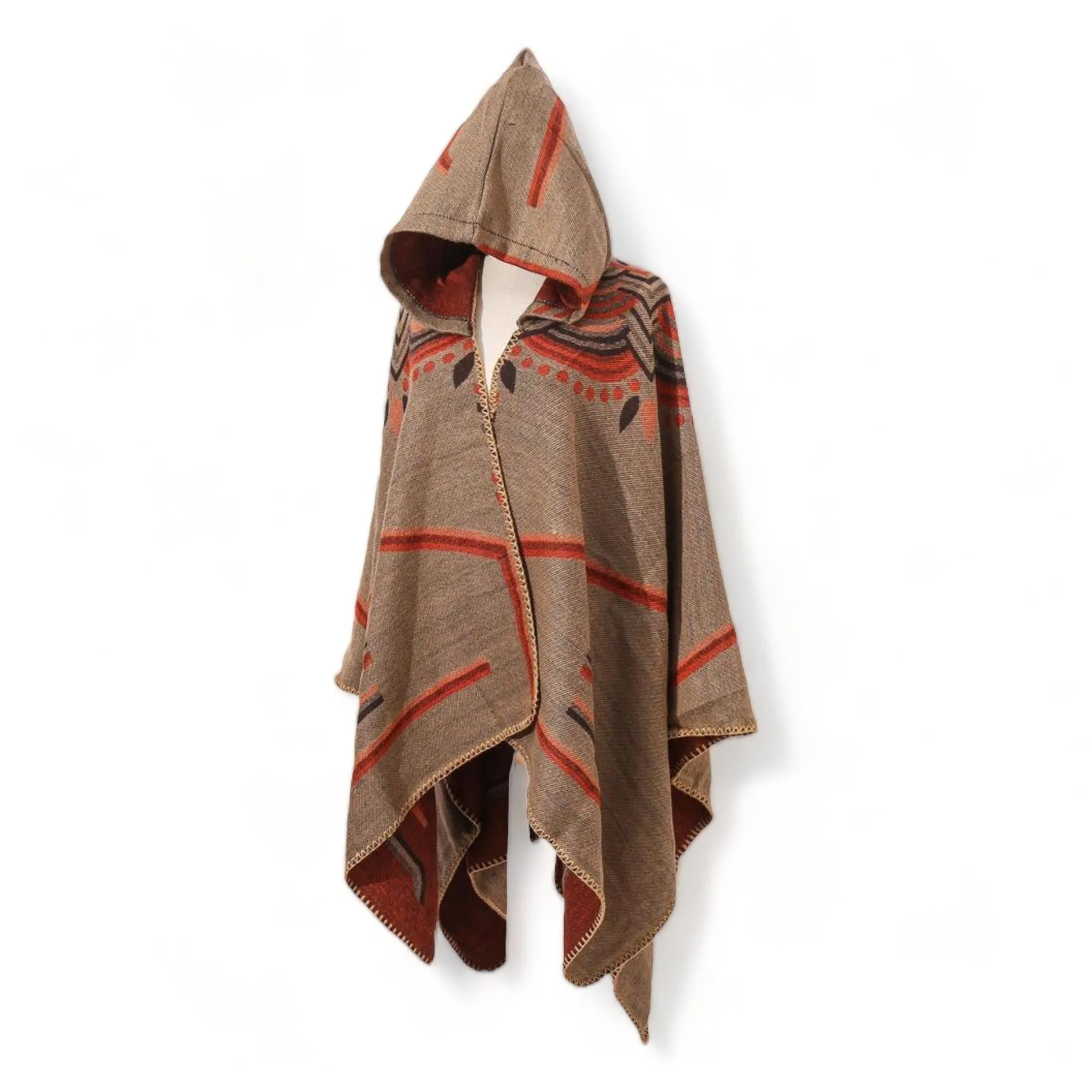 WRAP Boho Hooded Cloak Cape