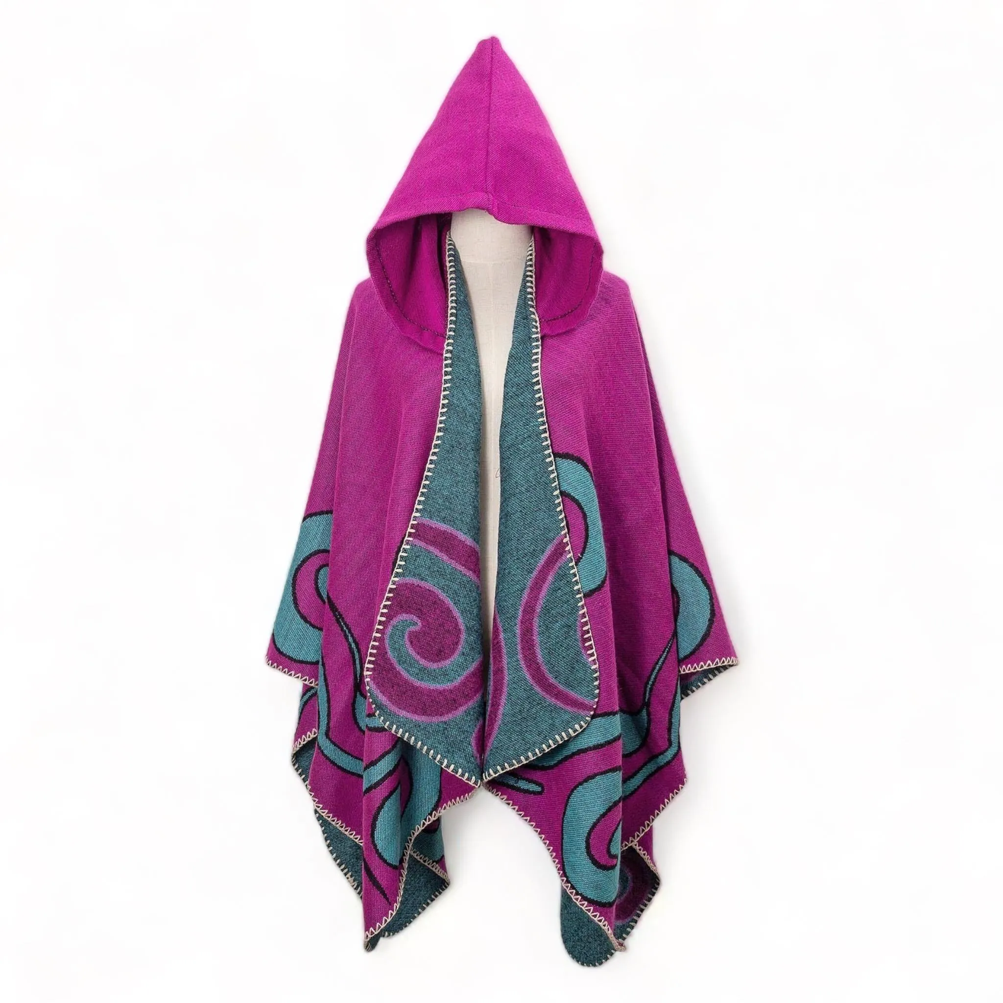 WRAP Boho Hooded Cloak Cape