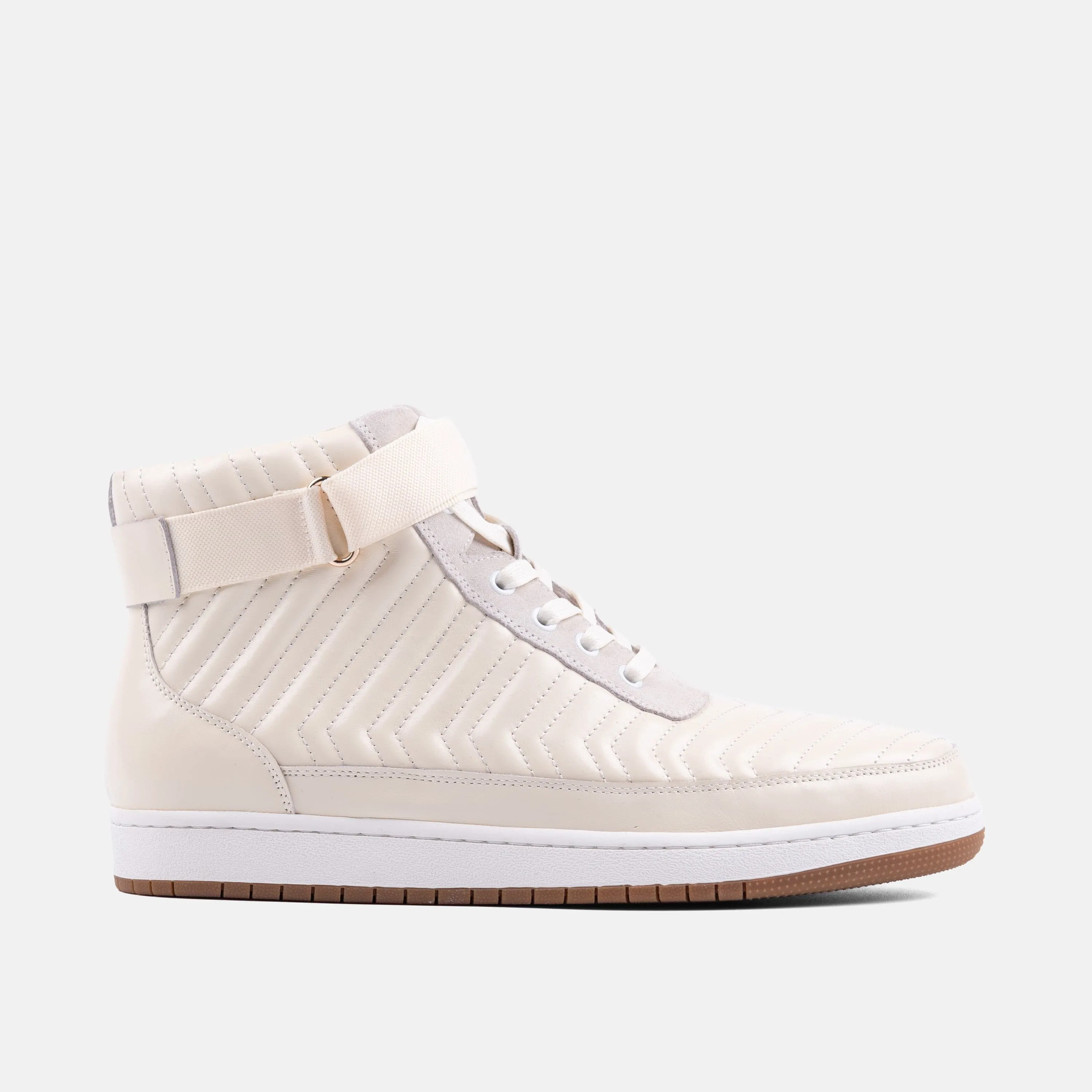 Yesler Cream Leather High Top Sneakers