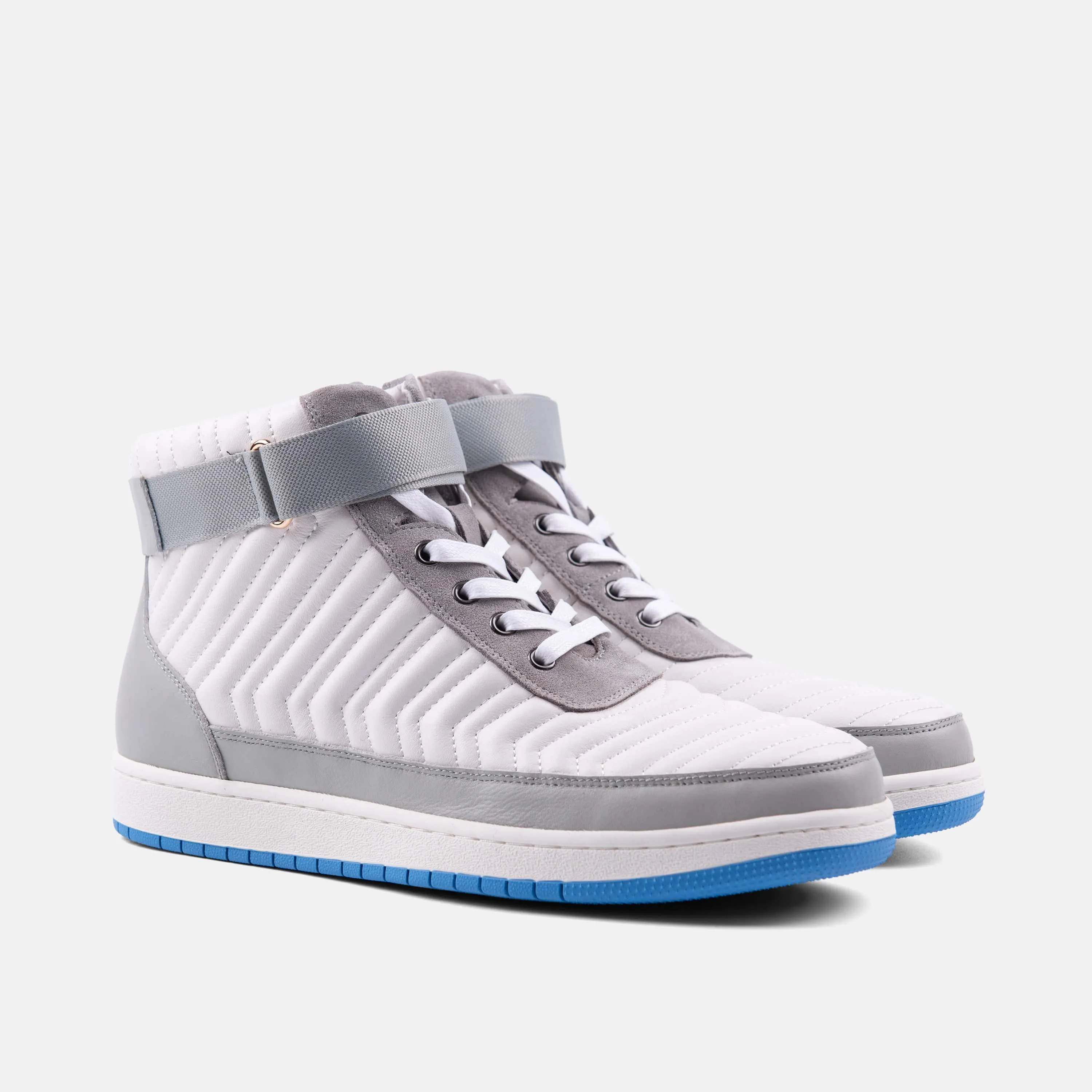 Yesler Legacy White Leather High Top Sneakers