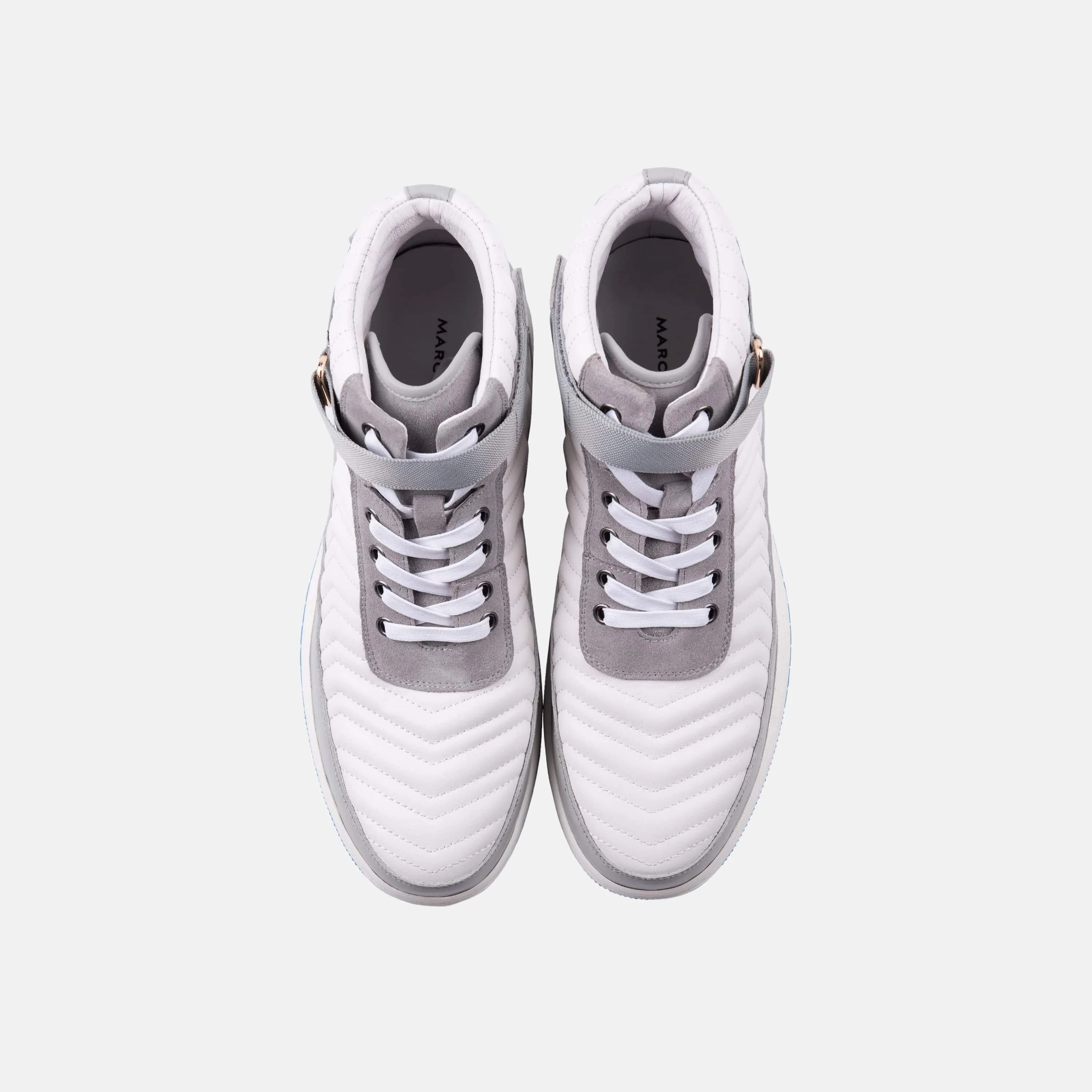 Yesler Legacy White Leather High Top Sneakers